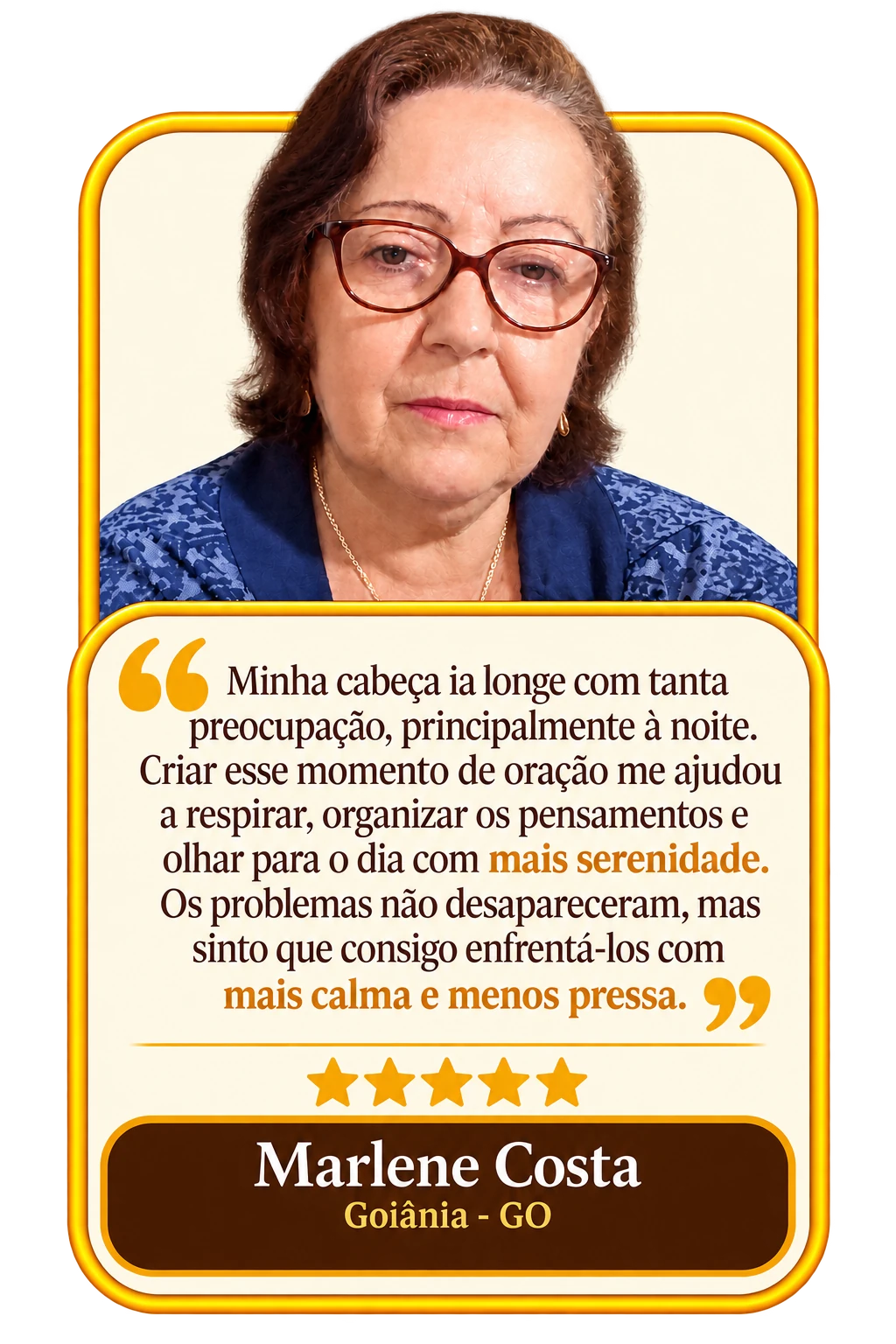 Depoimento de Marlene Costa sobre a jornada de oração com Padre Sergio